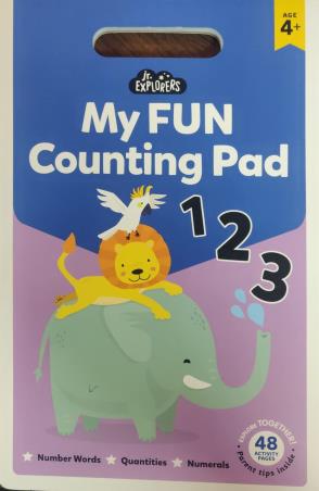 Book cover number 1 for Junior Explorers : My Fun Counting Pad written by NA published by Hinkler Books