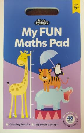 Book cover number 1 for Junior Explorers : My Fun Maths Pad written by NA published by Hinkler Books
