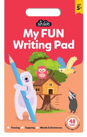 Book cover number 1 for Junior Explorers : My Fun Writing Pad written by NA published by Hinkler Books
