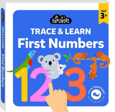 Book cover number 1 for Junior Explorers :Trace & Learn First Numbers written by NA published by Hinkler Books