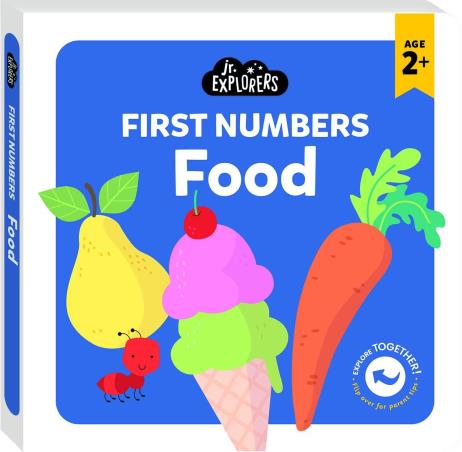 Book cover number 1 for Junior Explorers : First Numbers Food written by NA published by Hinkler Books