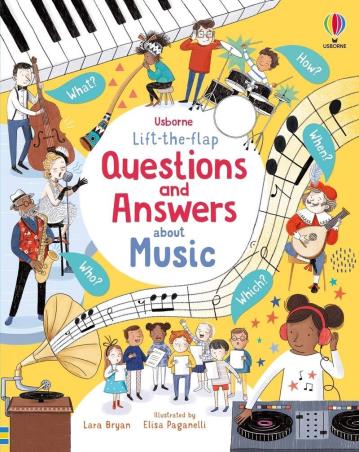 Book cover number 1 for Questions And Answers About Music written by Lara Bryan published by Usborne