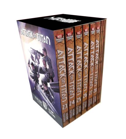 Book cover number 1 for Attack On Titan (Set Of 8 Books) written by Hajime Isayama published by Kodansha Comics