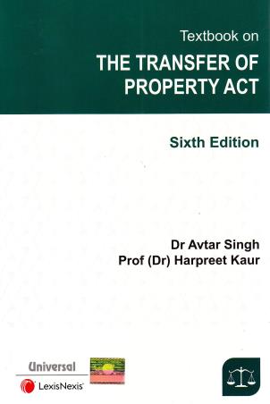 Book cover number 1 for Textbook On The Transfer Of Property Act written by Harpreet Kaur, Avtar Singh published by LexisNexis