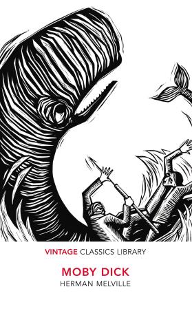 Book cover number 1 for Moby-Dick written by Herman Melville published by Vintage