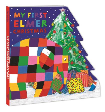 Book cover number 1 for My First Elmer Christmas written by David McKee published by Andersen Press