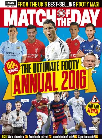 Book cover number 1 for Match Of The Day Annual 2016 written by NA published by BBC Books