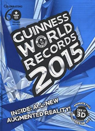 Book cover number 1 for Guinness World Records 2015 written by NA published by Guinness World Records Limited