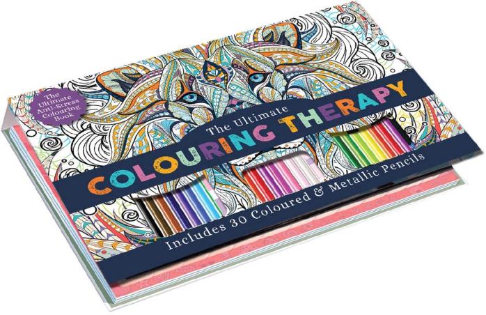 Book cover number 1 for The Ultimate Colouring Therapy written by NA published by Brijbasi Art Press Ltd