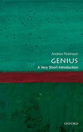 Book cover number 1 for Genius (A Very Short Introduction) written by Andrew Robinson published by Oxford University Press