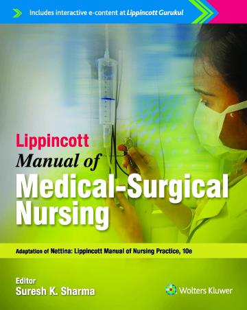 Book cover number 1 for Lippincott Manual Of Medical - Surgical Nursing written by Suresh K. Sharma published by Wolters Kluwer