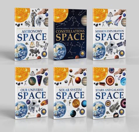 Book cover number 1 for Knowledge Encyclopedia : Space (Set Of 6 Books) written by NA published by Wonder House