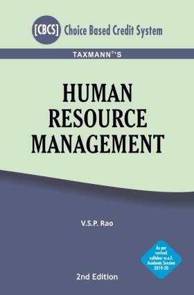 Book cover number 1 for Human Resource Management written by V. S. P. Rao published by Taxmann Publications Pvt. Ltd.