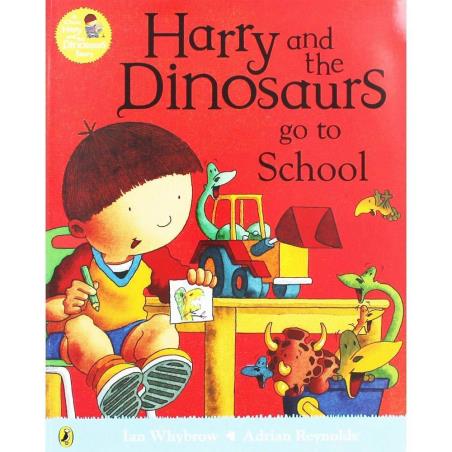 Book cover number 1 for Harry And The Dinosaurs Go To School written by Ian Whybrow published by Puffin