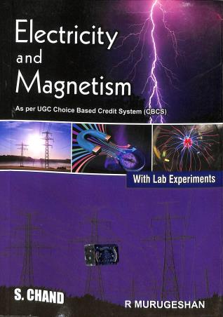 Book cover number 1 for Electricity  And Magnetism written by R. Murugeshan published by S. Chand Publishing