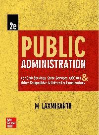 Book cover number 1 for Public Administration written by M. Laxmikanth published by McGraw Hill Education Private Limited