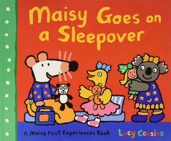 Book cover number 1 for Maisy Goes On A Sleepover written by Lucy Cousins published by Walker Books