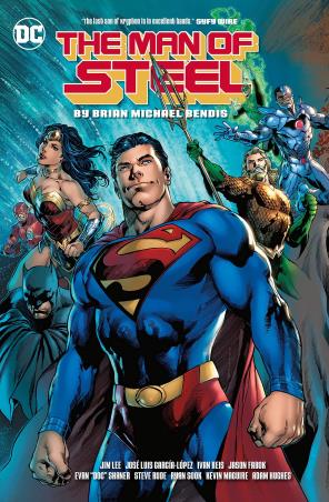 Book cover number 1 for The Man Of Steel written by Brian Michael Bendis published by DC Comics