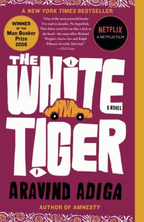 Book cover number 1 for The White Tiger : A Novel written by Aravind Adiga published by Free Press