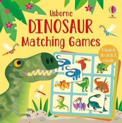 Book cover number 1 for Dinosaur Matching Games written by Sam Smith published by Usborne