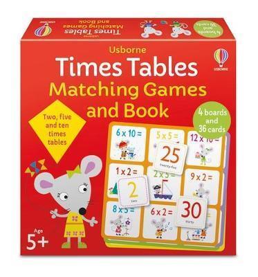 Book cover number 1 for Times Tables Matching Games And Book written by Kate Nolan published by Usborne