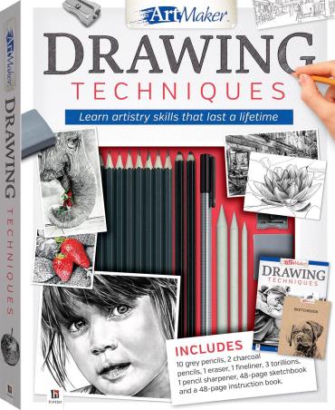 Book cover number 1 for Art Maker Drawing Techniques written by NA published by Hinkler Books