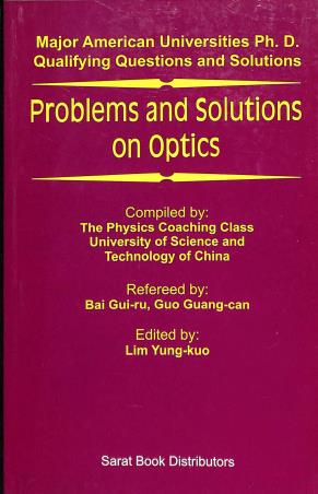 Book cover number 1 for Problems And Solutions On Optics written by NA published by Sarat Book Distributors