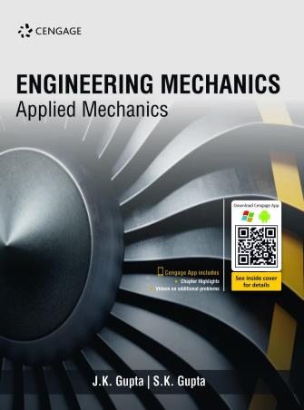 Book cover number 1 for Engineering Mechanics : Applied Mechanics written by J. K. Gupta, S. K. Gupta published by Cengage Learning India Private Limited