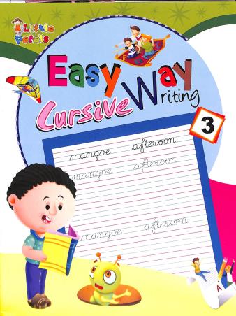 Book cover number 1 for Easy Way Cursive Writing 3 written by NA published by Little Petals Publications Pvt. Ltd.