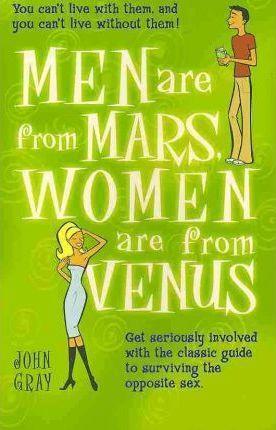 Book cover number 1 for Men Are From Mars, Women Are From Venus written by John Gray published by Harper Collins Publishers