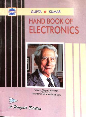 Book cover number 1 for Hand Book Of Electronics Part 1 & 2 written by S. L. Gupta, V. Kumar published by Pragati Prakashan