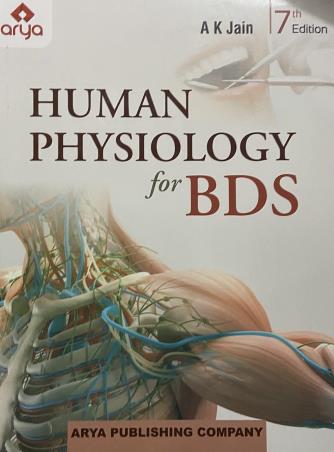 Book cover number 1 for Human Physiology For BDS written by A. K. Jain published by Arya Publishing Company
