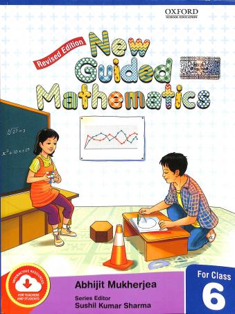Book cover number 1 for New Guided Mathematics Revised Class 6 (NEP 2020) written by Abhijit Mukherjea published by Oxford University Press