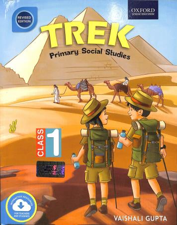 Book cover number 1 for Trek Primary Social Studies Class 1 (NEP 2020) written by Vaishali Gupta published by Oxford University Press