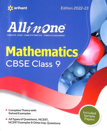 Book cover number 1 for All In One Mathematics CBSE Class 9 written by Brijesh Dwevedi published by Arihant Prakashan