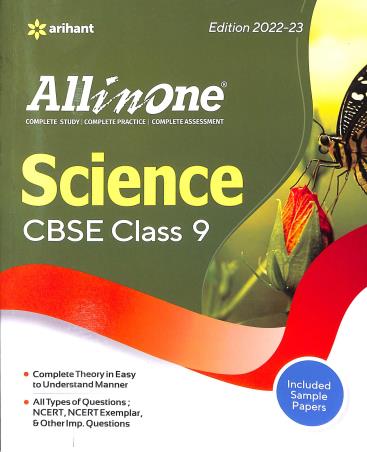 Book cover number 1 for All In One Science CBSE Class 9 written by Heena Sharma published by Arihant Prakashan