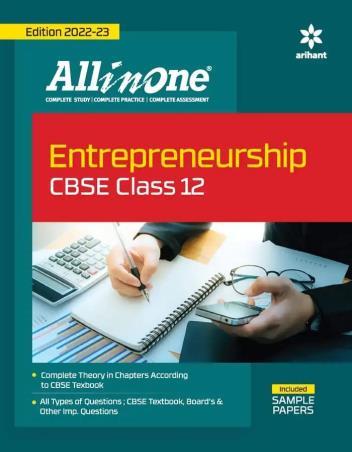 Book cover number 1 for All In One Entrepreneurship CBSE Class 12 written by Ritu Batra published by Arihant Prakashan