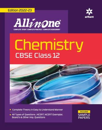 Book cover number 1 for All In One Chemistry CBSE Class 12 written by Indu Gupta published by Arihant Prakashan