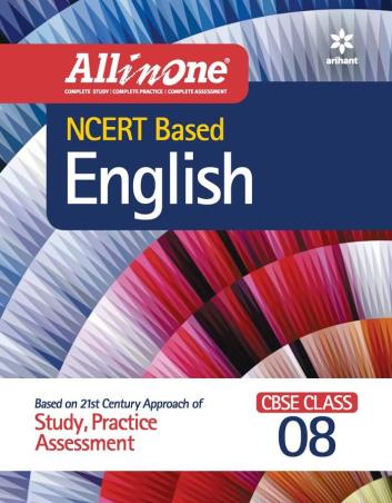 Book cover number 1 for All In One NCERT Based English CBSE Class 08 written by Mridula Sharma, Tanveen Kaur, Denu Sapra published by Arihant Prakashan
