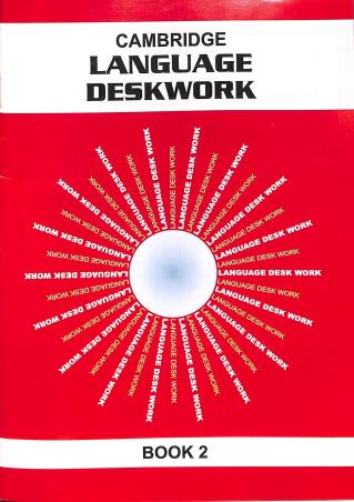Book cover number 1 for Cambridge Language Deskwork Book 2 written by Krishna Mukherjee published by Cambridge India Educational Publishers
