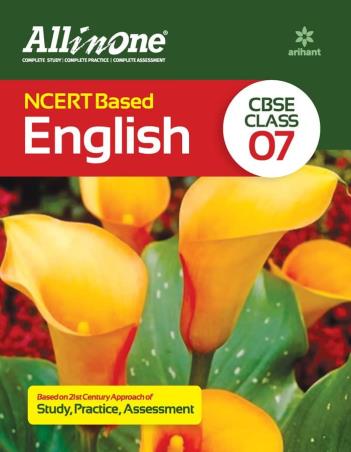 Book cover number 1 for All In One NCERT Based English CBSE Class 07 written by Soumi Majumdar, Nupur Maheshwari, Ritesh Ranjan published by Arihant Prakashan