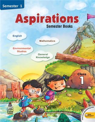 Book cover number 1 for Aspirations Class 1 Semester 1 written by Alka Singh published by S. Chand Publishing