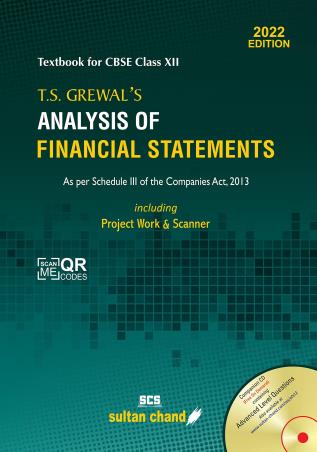 Book cover number 1 for T.S. Grewal's Analysis Of Financial Statements CBSE Class 12 (2022 Edition) written by T. S. Grewal, H. S. Grewal, G. S. Grewal, R. K. Khosla published by Sultan Chand & Sons (P) Ltd