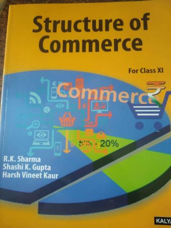 Book cover number 1 for Structure Of Commerce For Class 11 (ISC) written by R. K. Sharma, Shashi K. Gupta published by Kalyani Publishers