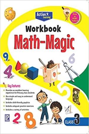 Book cover number 1 for Active Learning Math-Magic Workbook Class 3 written by R. Gupta published by Laxmi Publications (P) Ltd.