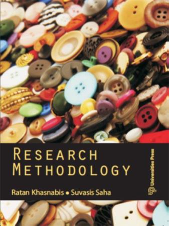 Book cover number 1 for Research Methodology written by Ratan Khasnabis, Suvasis Saha published by Universities Press
