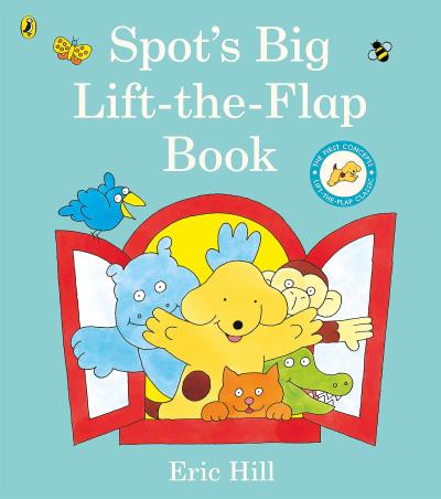 Book cover number 1 for Spot's Big Lift-The-Flap Book written by Eric Hill published by Puffin