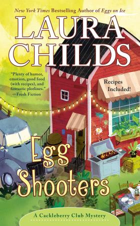 Book cover number 1 for Egg Shooters 9 (A Cackleberry Club Mystery) written by Laura Childs published by Berkley