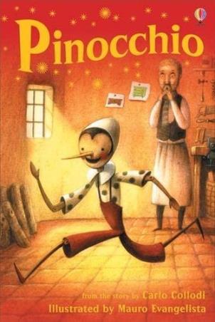 Book cover number 1 for Pinocchio written by Carlo Collodi published by Usborne