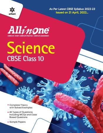 Book cover number 1 for All In One Science CBSE Class 10 (2022-23) written by Sonal Singh, Ruchi Kapoor, Imran Ahmad published by Arihant Prakashan